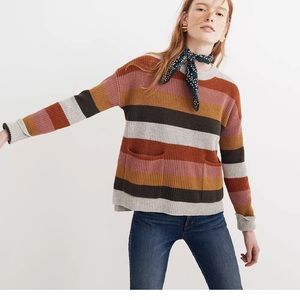 Patch Pocket Pullover Sweater in Walton Stripe